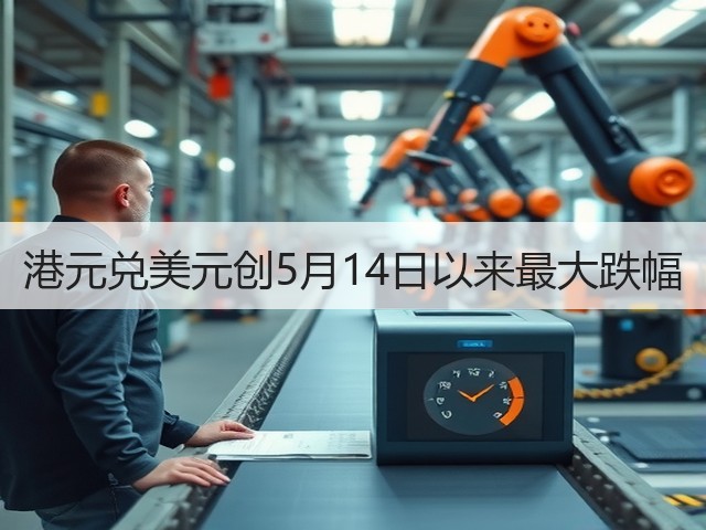 港元兑美元创5月14日以来最大跌幅(图2)