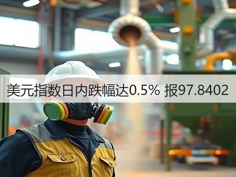 美元指数日内跌幅达0.5% 报97.8402