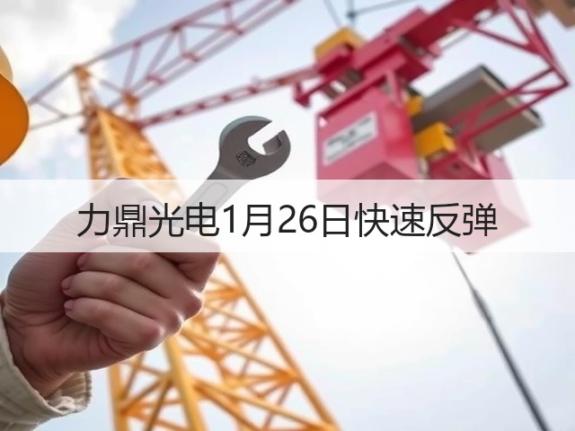 力鼎光电1月26日快速反弹(图3)