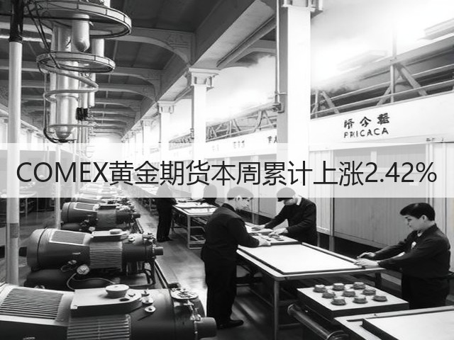 COMEX黄金期货本周累计上涨2.42%(图3) COMEX黄金期货本周累计上涨2.42%(图3)