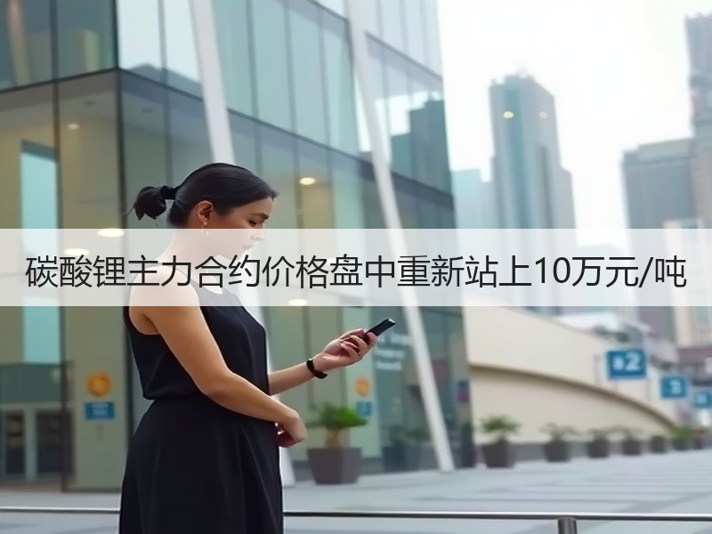 碳酸锂主力合约价格盘中重新站上10万元/吨