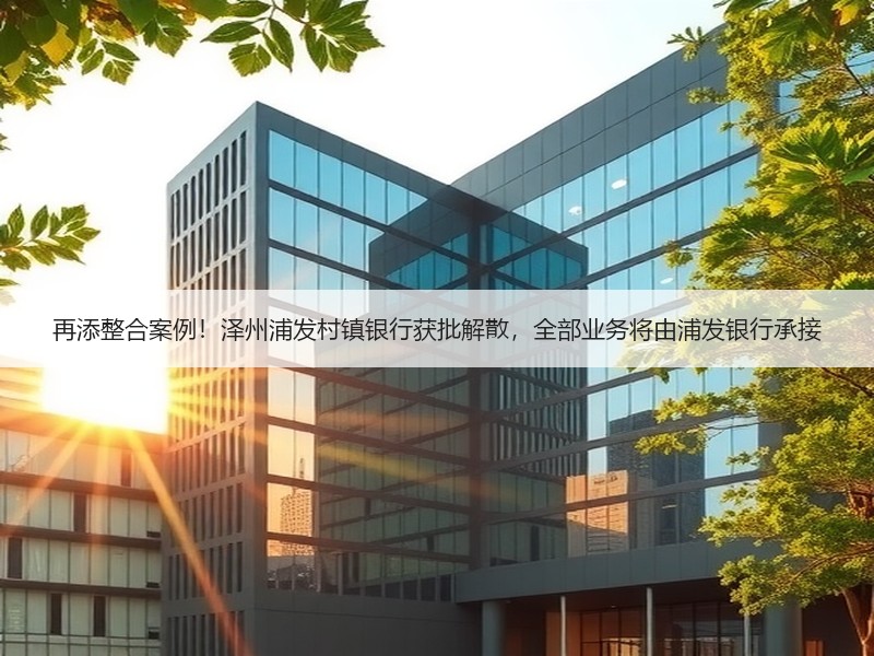 再添整合案例！泽州浦发村镇银行获批解散，全部业务将由浦发银行承接
