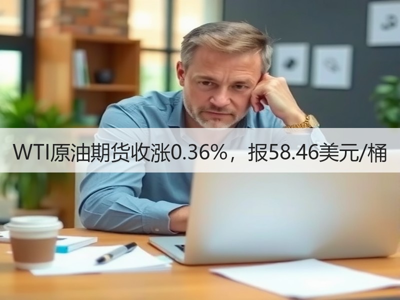 WTI原油期货收涨0.36%，报58.46美元/桶