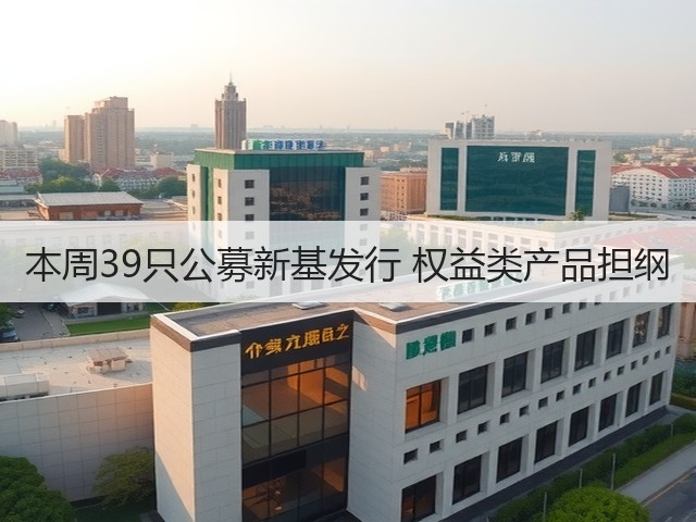 本周39只公募新基发行 权益类产品担纲(图1)