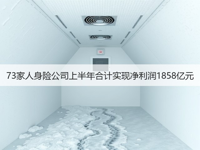 73家人身险公司上半年合计实现净利润1858亿元(图1)