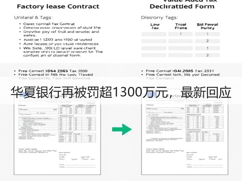 华夏银行再被罚超1300万元，最新回应