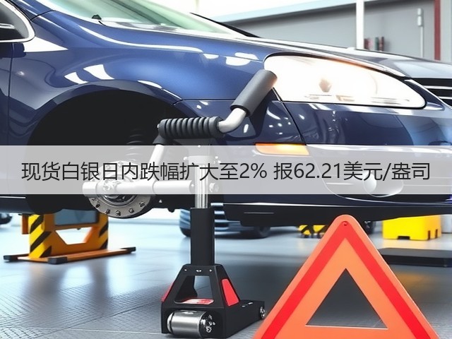 现货白银日内跌幅扩大至2% 报62.21美元/盎司(图3)