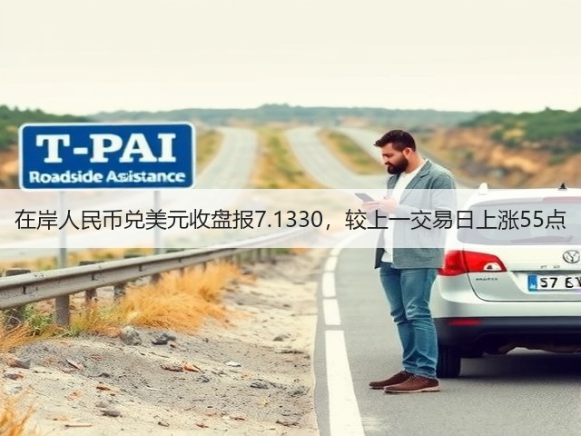 在岸人民币兑美元收盘报7.1330，较上一交易日上涨55点(图2)
