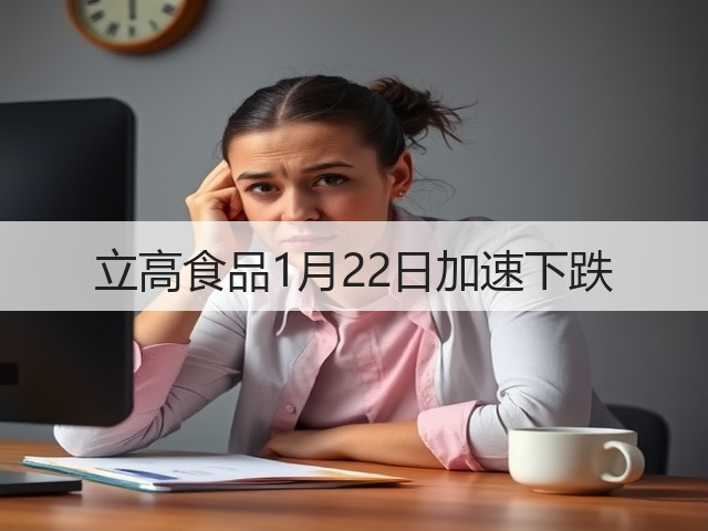 立高食品1月22日加速下跌(图3)