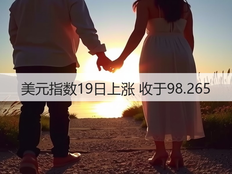 美元指数19日上涨 收于98.265