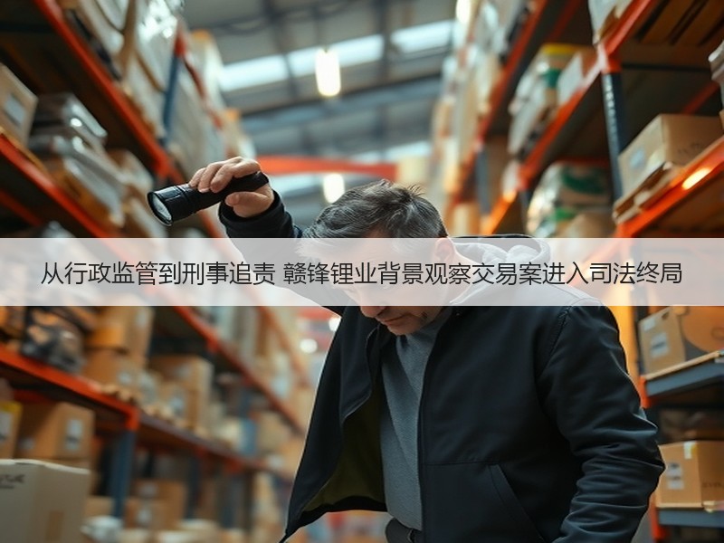 从行政监管到刑事追责 赣锋锂业背景观察交易案进入司法终局