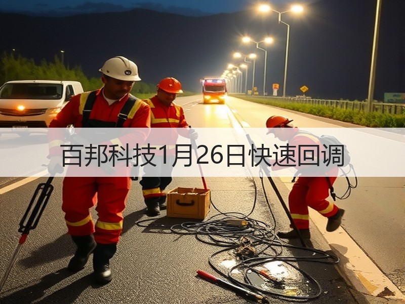 百邦科技1月26日快速回调