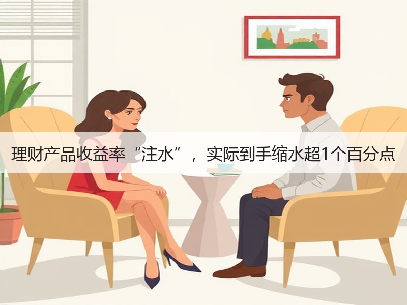 理财产品收益率“注水”，实际到手缩水超1个百分点