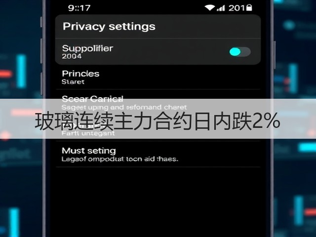 玻璃连续主力合约日内跌2%(图2)