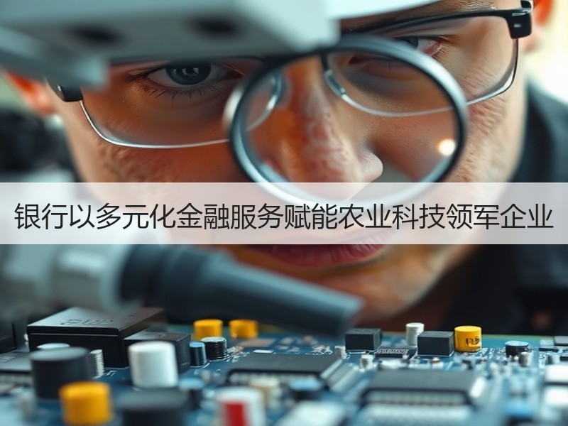 银行以多元化金融服务赋能农业科技领军企业