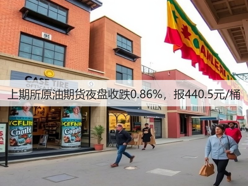 上期所原油期货夜盘收跌0.86%，报440.5元/桶