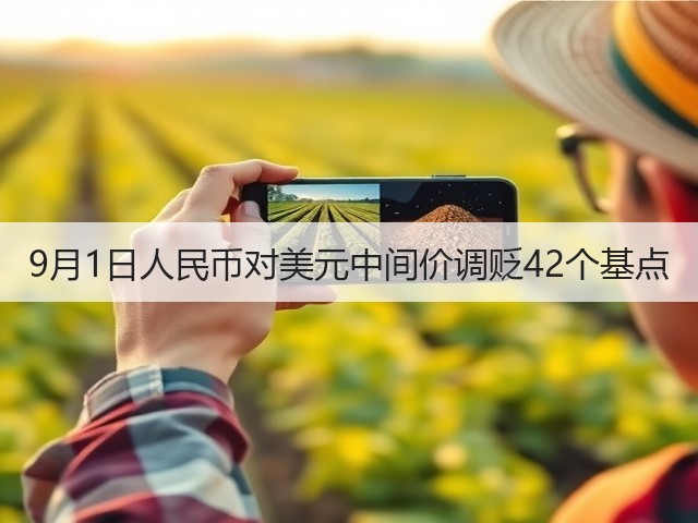 9月1日人民币对美元中间价调贬42个基点(图2)