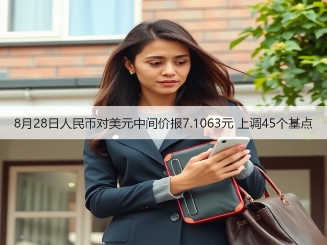 8月28日人民币对美元中间价报7.1063元 上调45个基点(图2) 8月28日人民币对美元中间价报7.1063元 上调45个基点(图2)