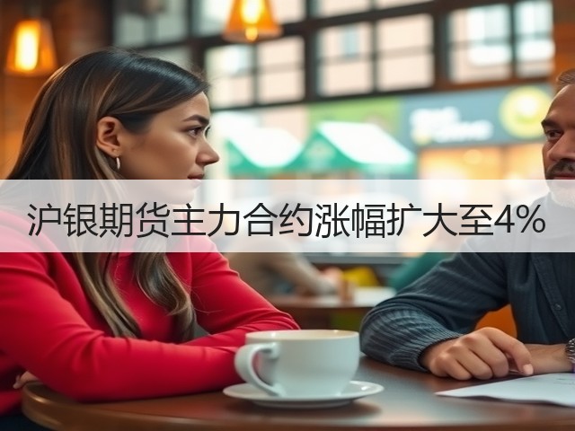 沪银期货主力合约涨幅扩大至4%(图3)