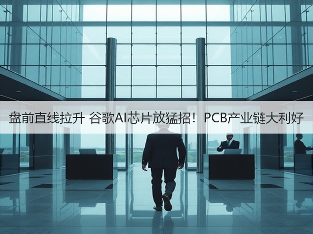 盘前直线拉升 谷歌AI芯片放猛招!PCB产业链大利好(图1) 盘前直线拉升 谷歌AI芯片放猛招!PCB产业链大利好(图1)