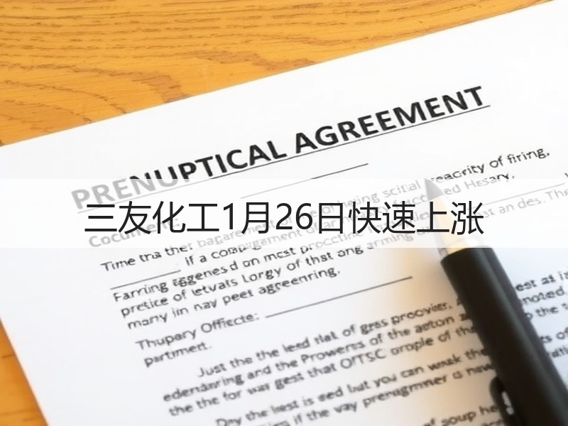 三友化工1月26日快速上涨