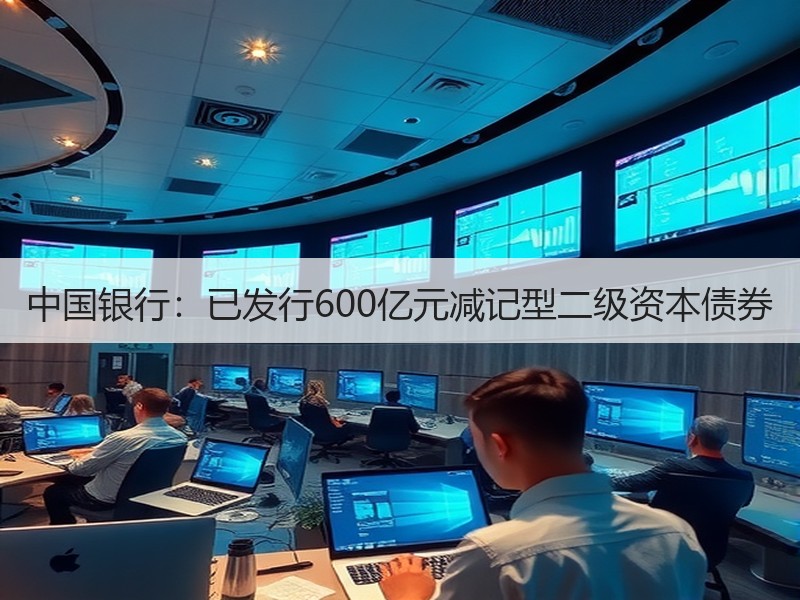 中国银行：已发行600亿元减记型二级资本债券