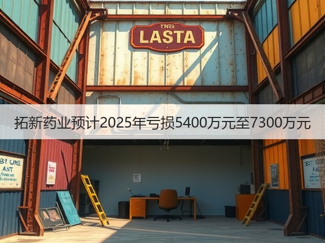 拓新药业预计2025年亏损5400万元至7300万元(图2) 拓新药业预计2025年亏损5400万元至7300万元(图2)