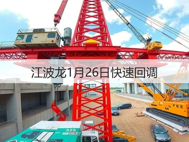 江波龙1月26日快速回调(图1) 江波龙1月26日快速回调(图1)