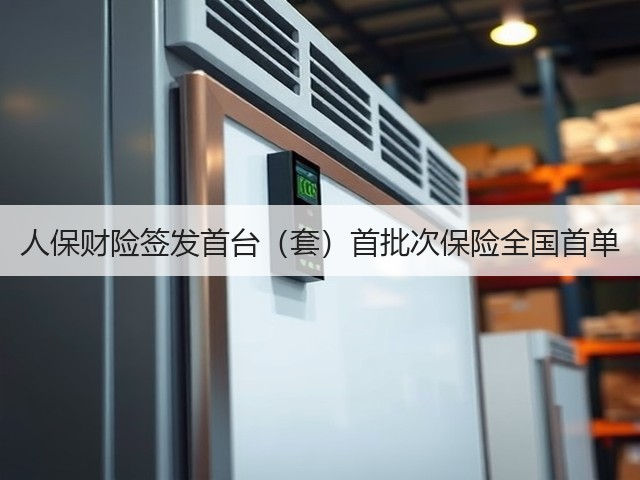 人保财险签发首台(套)首批次保险全国首单(图1) 人保财险签发首台(套)首批次保险全国首单(图1)