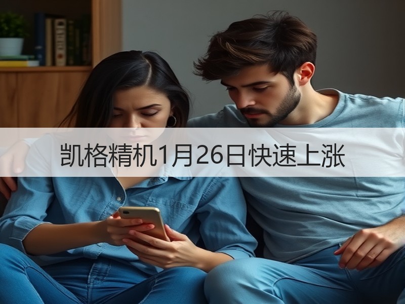 凯格精机1月26日快速上涨