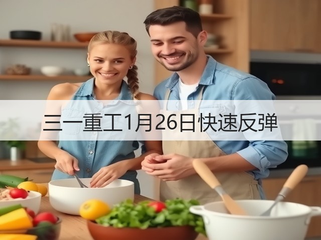 三一重工1月26日快速反弹(图1) 三一重工1月26日快速反弹(图1)
