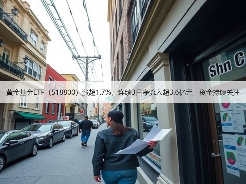 黄金基金ETF（518800）涨超1.7%，连续3日净流入超3.6亿元，资金持续关注