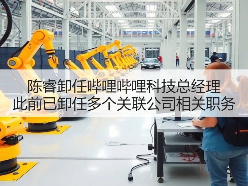 陈睿卸任哔哩哔哩科技总经理 此前已卸任多个关联公司相关职务