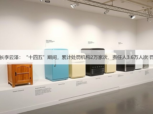 金融监管总局局长李云泽：“十四五”期间，累计处罚机构2万家次、责任人3.6万人次 罚没金额210亿元(图2)