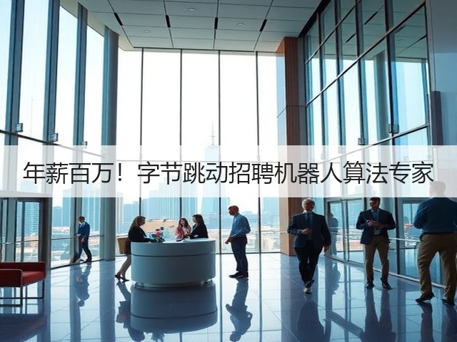 年薪百万!字节跳动招聘机器人算法专家(图1) 年薪百万!字节跳动招聘机器人算法专家(图1)