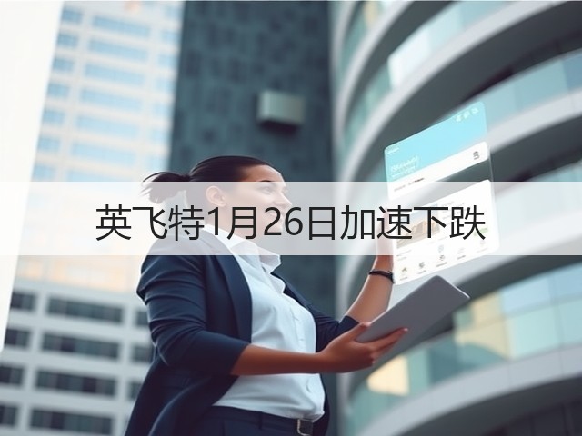 英飞特1月26日加速下跌(图2) 英飞特1月26日加速下跌(图2)