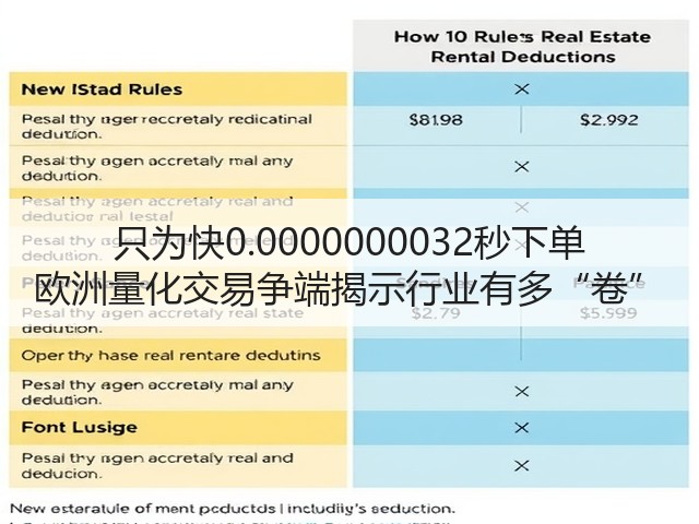 只为快0.0000000032秒下单 欧洲量化交易争端揭示行业有多“卷”(图1) 只为快0.0000000032秒下单 欧洲量化交易争端揭示行业有多“卷”(图1)