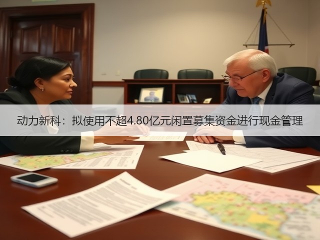 动力新科:拟使用不超4.80亿元闲置募集资金进行现金管理(图1) 动力新科:拟使用不超4.80亿元闲置募集资金进行现金管理(图1)