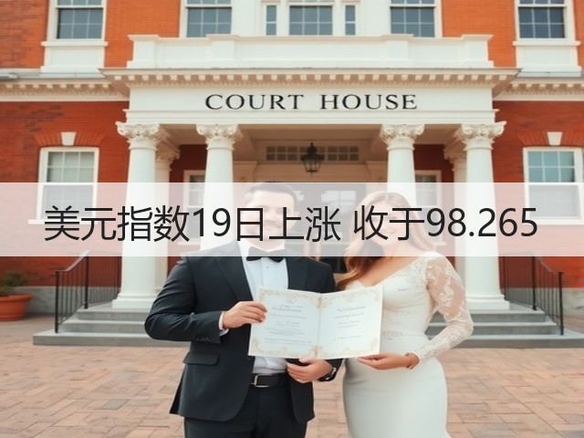 美元指数19日上涨 收于98.265(图1)