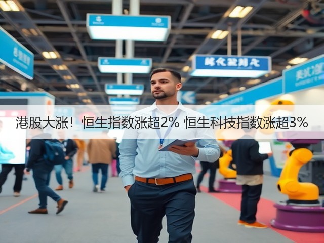 港股大涨！恒生指数涨超2% 恒生科技指数涨超3%(图1)