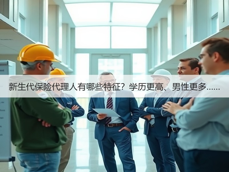 新生代保险代理人有哪些特征？学历更高、男性更多……