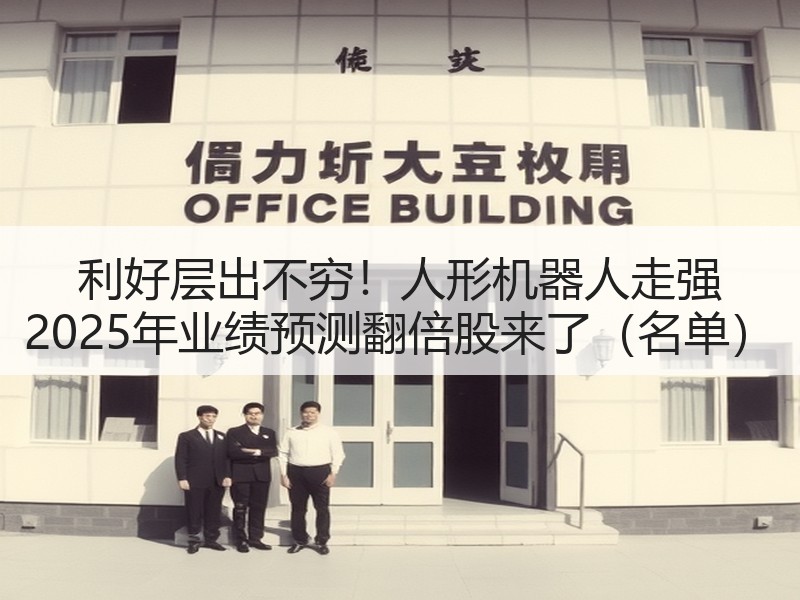 利好层出不穷！人形机器人走强 2025年业绩预测翻倍股来了（名单）