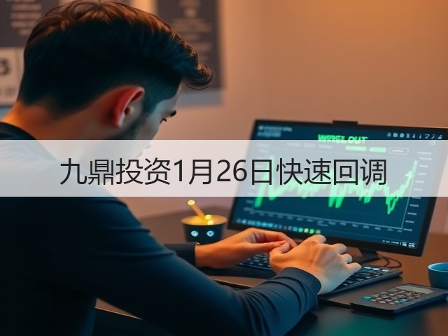 九鼎投资1月26日快速回调(图3) 九鼎投资1月26日快速回调(图3)