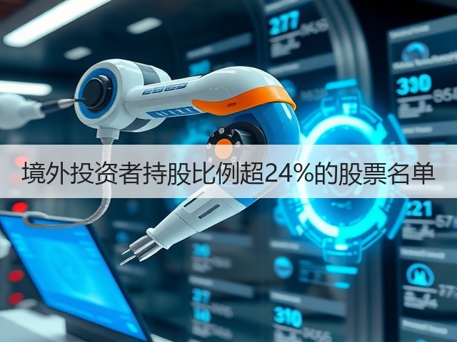 境外投资者持股比例超24%的股票名单(图3) 境外投资者持股比例超24%的股票名单(图3)