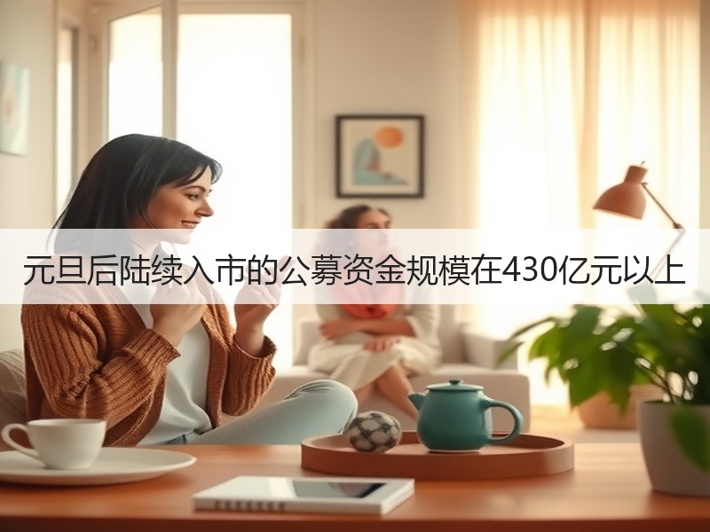 元旦后陆续入市的公募资金规模在430亿元以上