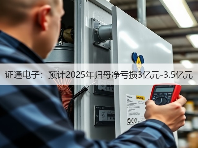 证通电子：预计2025年归母净亏损3亿元-3.5亿元(图1)
