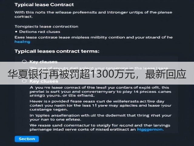华夏银行再被罚超1300万元,最新回应(图2) 华夏银行再被罚超1300万元,最新回应(图2)