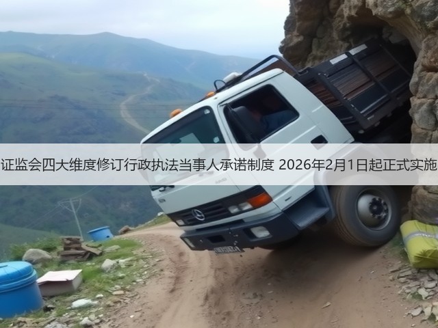 证监会四大维度修订行政执法当事人承诺制度 2026年2月1日起正式实施(图1) 证监会四大维度修订行政执法当事人承诺制度 2026年2月1日起正式实施(图1)