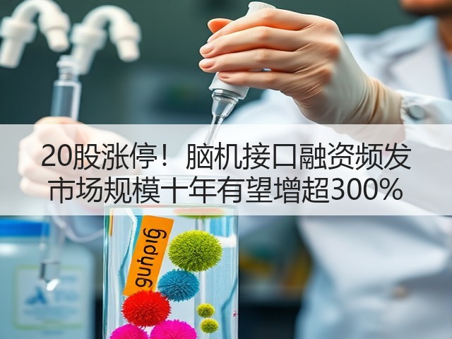 20股涨停!脑机接口融资频发 市场规模十年有望增超300%(图2) 20股涨停!脑机接口融资频发 市场规模十年有望增超300%(图2)
