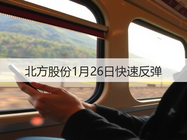 北方股份1月26日快速反弹(图3)